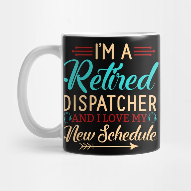 Retired Dispatcher Tshirt Thin Gold Line 911 Police First Responder by Shirts by Jamie